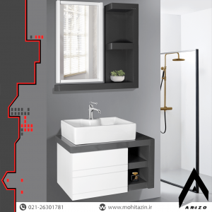 ست کابینت و روشویی کد 101 به همراه آینه