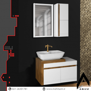 ست کابینت و روشویی کد 102به همراه آینه