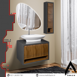 ست کابینت و روشویی کد 709 به همراه آینه