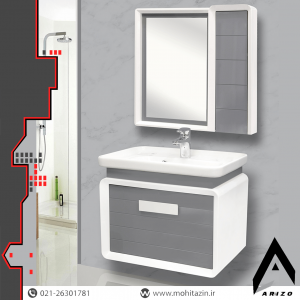 ست کابینت و روشویی کد 211 به همراه آینه