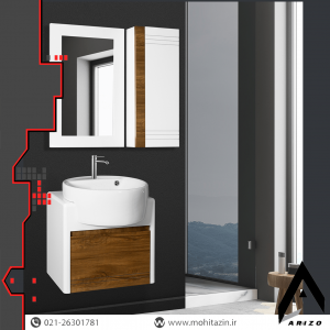 ست کابینت و روشویی کد 506 به همراه آینه