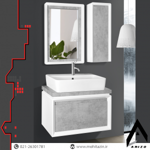 ست کابینت و روشویی کد 702 به همراه آینه