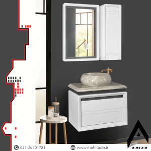 ست کابینت و روشویی کد S610 به همراه آینه